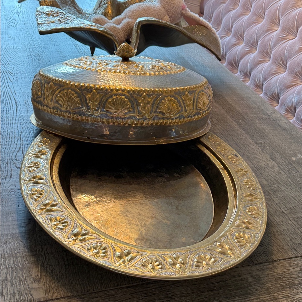 Vintage antique large serving dish - Picture 10 of 17